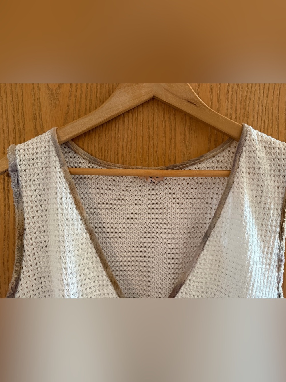 POL Cottagecore Boho Marble Patchwork Ruffle Peplum Crop Tank Women Size L - Picture 4 of 9